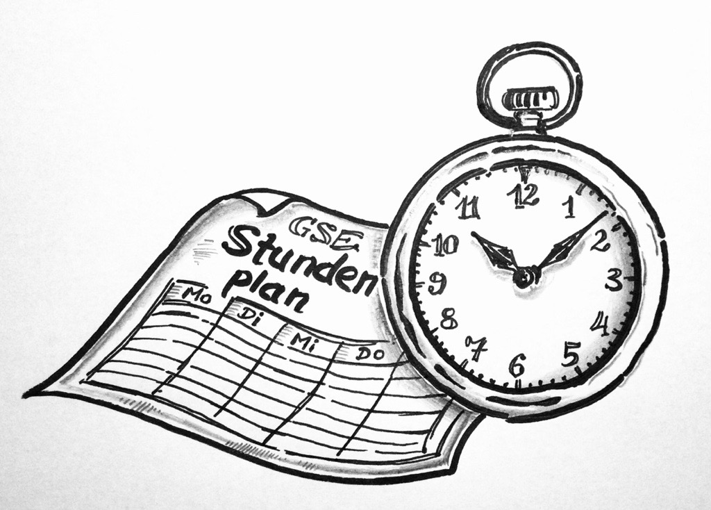 Die Unterrichts&shy;zeiten der GSE