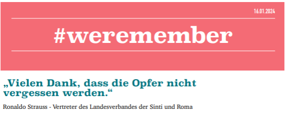 Nachtrag Holocaustgedenktag 24